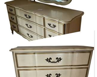 Two French Provincial Dressers