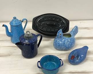 Speckled Enamelware And Ceramic Kitchen Decor