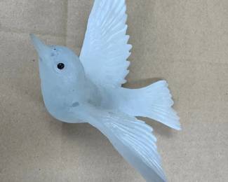 Frosted Glass Sparrow Wall Art