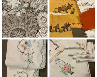 Unique Linens, some handcrafted