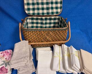 Basket Of Linens