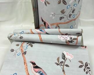 Avignon Silverlake 24 By 108 Wallpaper Panels, 19 Panels And A Scrap Piece