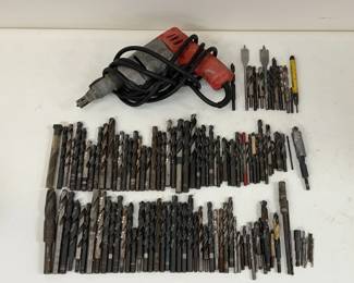 Bucket o Bits, Milwaukee Drill and Many Drill Bits