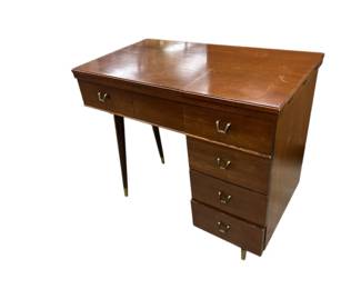 MCM sewing machine convertible cabinet desk with Kenmore machine