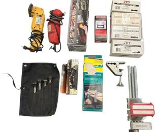 Saws, Chisels, Vise, Clamp, Molding Cutters