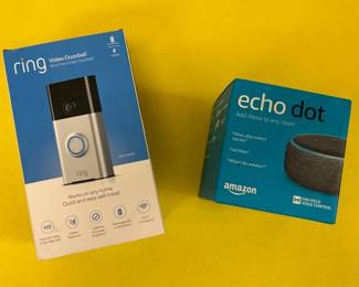 Ring Camera and Amazon Echo Dot new unused