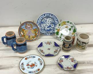 Handpainted German, Portuguese Plates And More