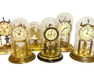 Vintage Brass Anniversary Clocks Need Repairs