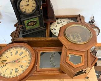 Clock Mystery Lot Need Repairs