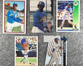 MLB Ken Griffey Jr. Lot 5 cards total.