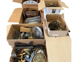 Clock Parts Accessories Mystery Lot