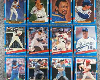 1991 Donruss MLB Lot Blue Border 24 cards total.