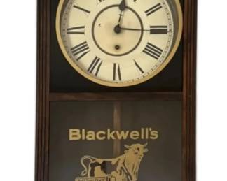 Antique Sessions Bull Durham Tobacco Advertising Clock