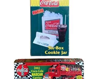 CocaCola Cookie Jar new  NASCAR Carrier Truck