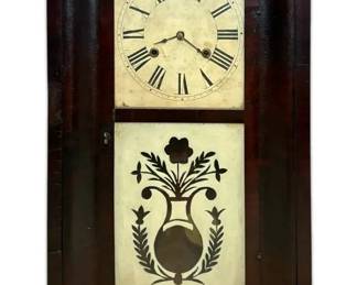 Antique Ogee Weight Driven Shelf Clock