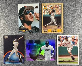 MLB Barry Bonds Lot 5 cards total.