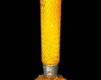 Art Deco Bullet Skyscraper Style Glass Boudoir Lamp