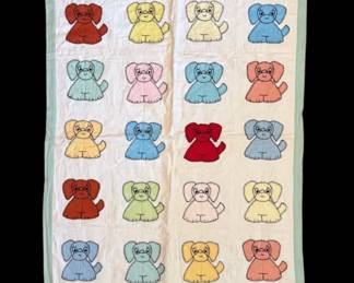 34x42 Handstitched Dog Baby Blanket
