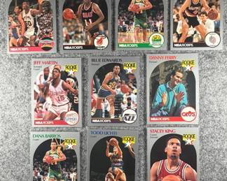 1990 Hoops NBA Rookies Lot 30 cards total.