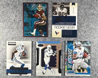 NFL Wide Receiver Lot 9 cards total.