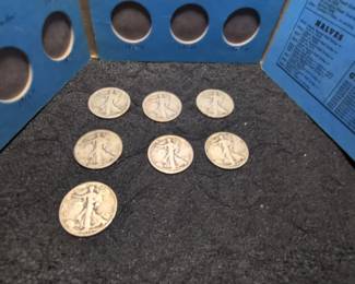  02 Walking Liberty Half Dollar 7 Coins