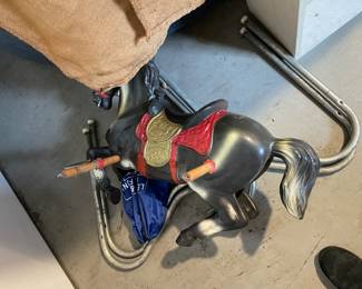 Rocking horse with parts