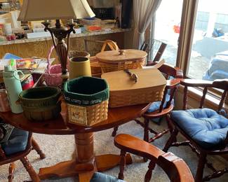 Kitchen table with four captains chairs