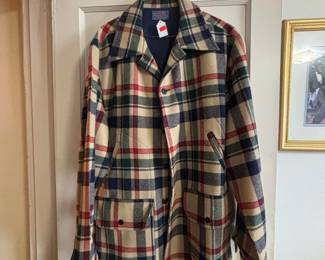 Pendleton 100% Wool Men's Mackinaw Buffalo Plaid Jacket