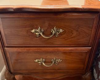 Sandberg Furniture French Provincial Style 2-Drawer Nightstand