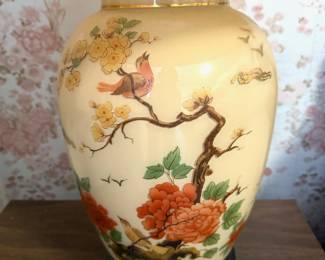 Hand Painted Chinoiserie Table Lamp