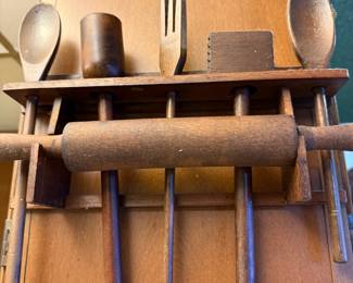 Primitive Wooden Kitchen Utensils