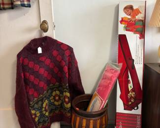 1990s Jeanne Pierre Burgundy Mohair Knit Sweater