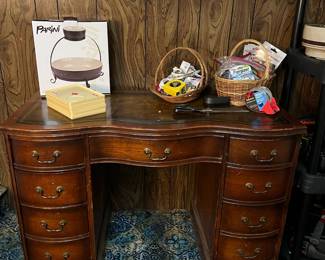 Serpentine Front Writing Desk