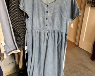 Erika Classics Blue Denim Midi Dress