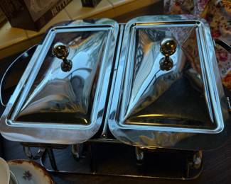 Stainless Steel Double Chafing Dish