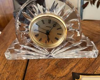 Staiger West Germany Lead Crystal Mantle Clock