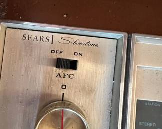 Mid-Century Modern Sears Silvertone Stereo Console