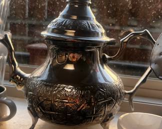 Moroccan Silver Plated Tea Pot