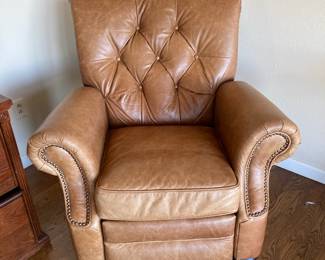 Barcalounger Phoenix II Camel Brown Leather Recliner