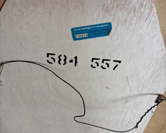 Drexel Heritage French Provencial Style Floral Painted Sideboard with Matching Mirror