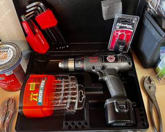 Black & Decker 17 Piece Drill Bit Set,
Black & Decker 9.6V Cordless Adjustable Drill/Driver