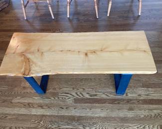 Maple Live Edge Bench