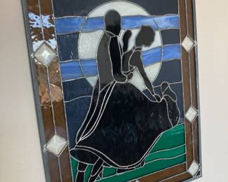 Stained Glass "Couple Dancing" Sun Catcher 