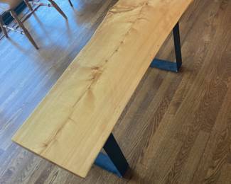 Maple Live Edge Bench