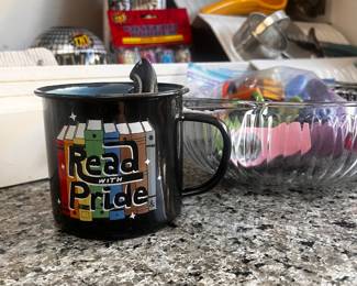 Barnes & Noble "Read With Pride" Enamel Mug