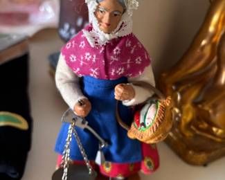 1992 French Folk Art Clay Doll