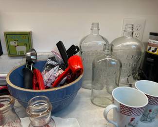 Empty Bulleit Bourbon Frontier Whiskey Bottles