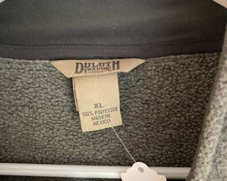 Duluth Trading Company Men's Grey Fleece Jacket – Size XL