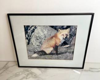 Lot 148 Keith Van Cleve Signed Red Fox Photography Art