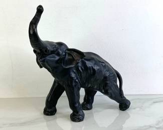 Lot 77 Heavy Metal Elephant Figurine